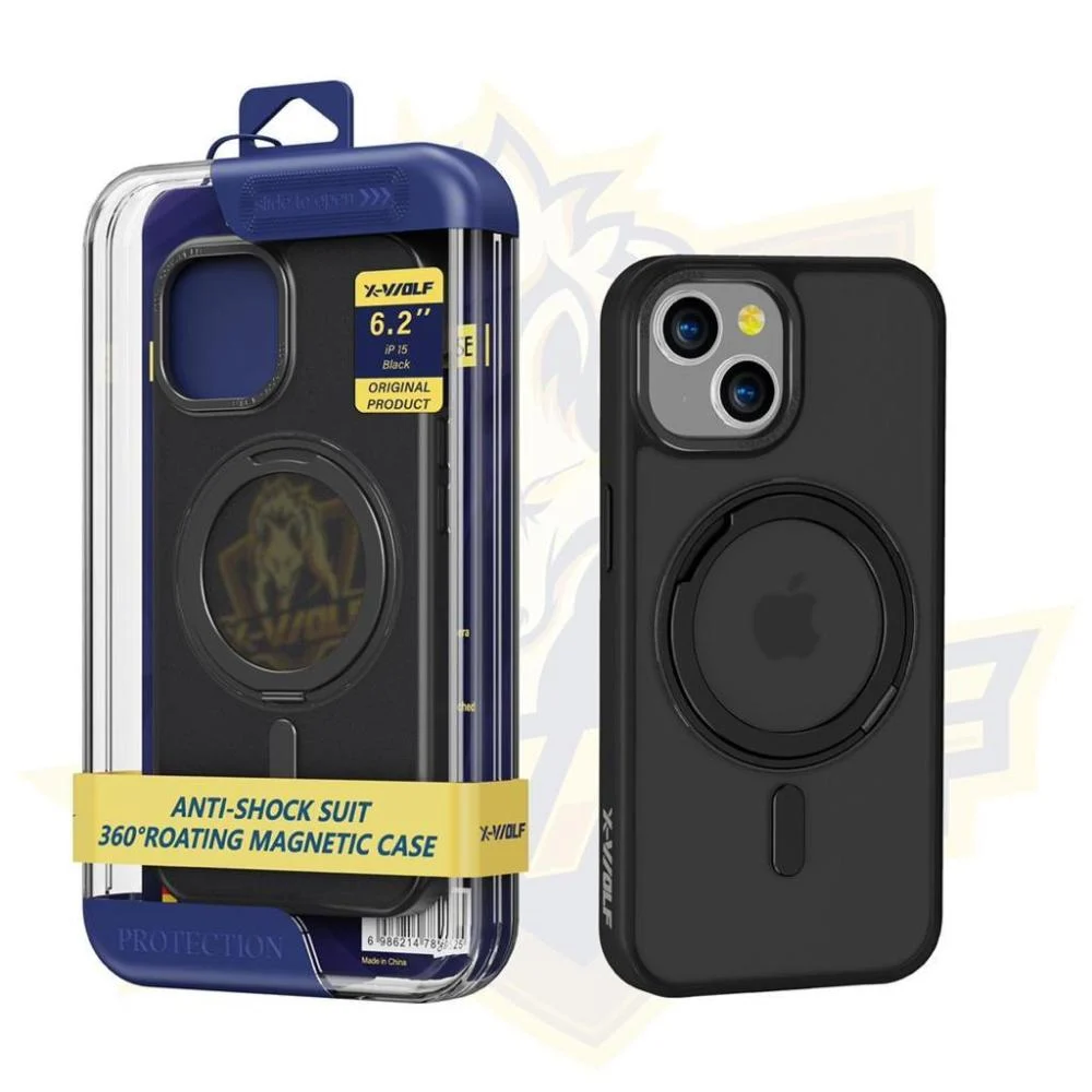 كفر X-Wolf المغناطيسي 360° مع حماية ضد الصدمات